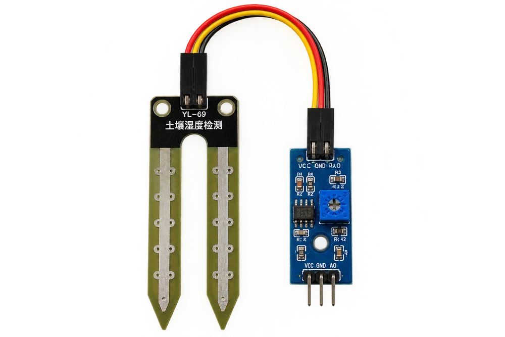 Modul sensor kelembapan tanah dengan probe